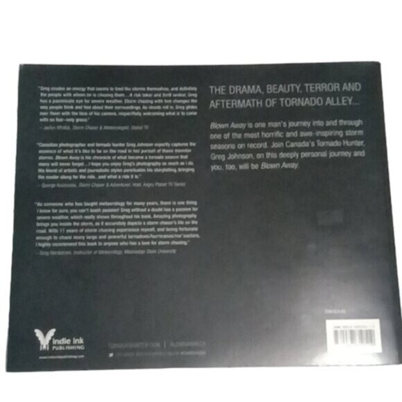 Blown Away Tornado Hunter Greg Johnson 2012 Hardcover Coffee Table Picture Book - Picture 2 of 7
